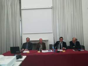 La tavola rotonda "Politiche urbane per Genova" con il prof. Gastaldi, Marco Preve,  Stefano Sibilla e il prof. Lombardini