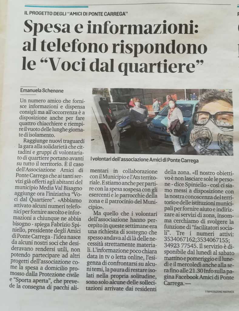 Il Secolo XIX del 24/04/2020