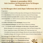 La locandina del convegno del 6/11/2021