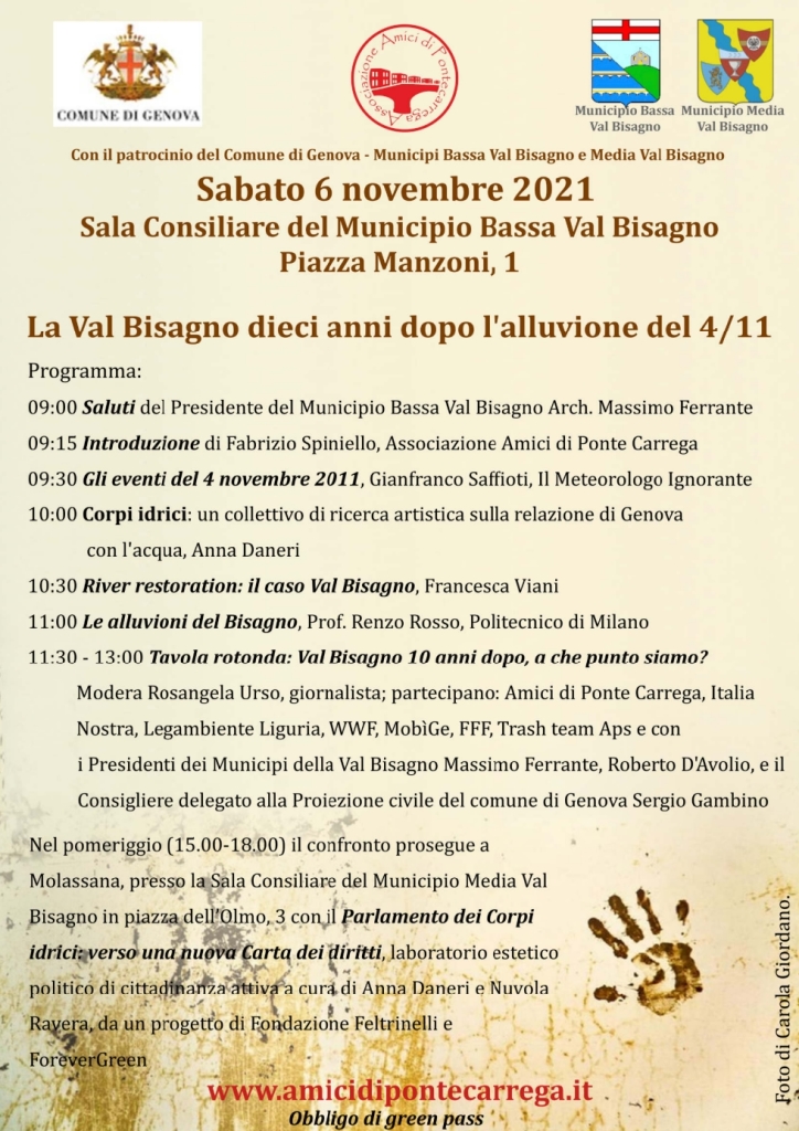 La locandina del convegno del 6/11/2021