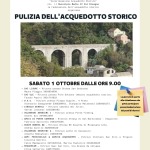 locandina pulizia acquedotto volontari federazione 1 ottobre 2022
